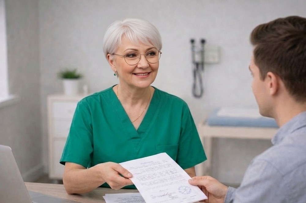 Медицинская справка о болезни на работу