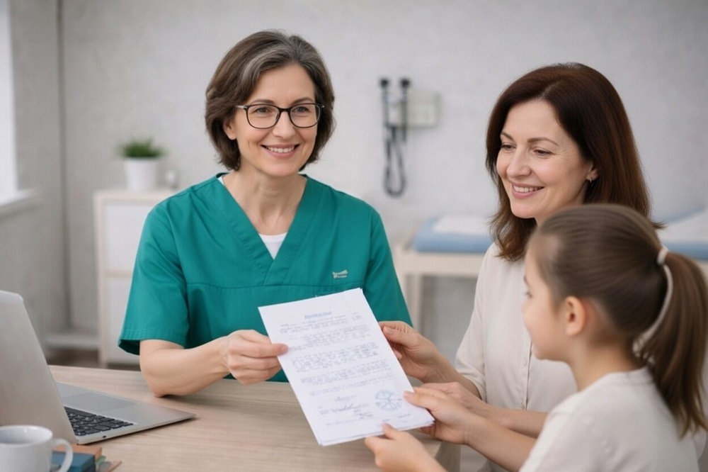 Медицинская справка от педиатра