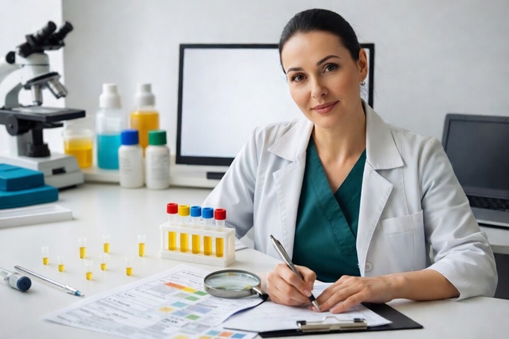 Результаты анализов мочи, крови, кала